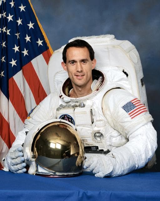 NASA image: Portrait of astronaut James H. Newman in his EMU