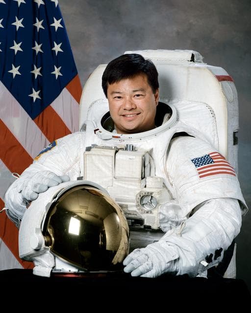 NASA image: Official portrait of Leroy Chiao in EMU suit