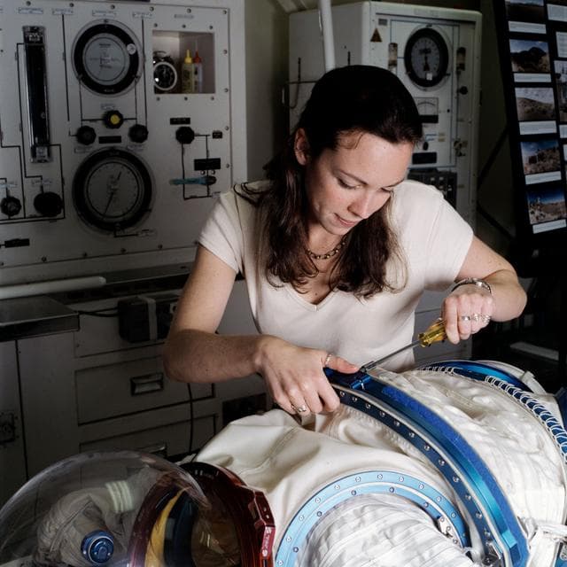 NASA image: Co-operative students at work at Johnson Space Center