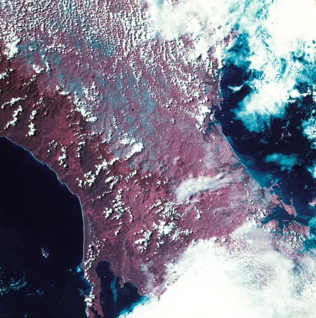 NASA image: View of western portion of the Republic of Panama on Isthmus of Panama