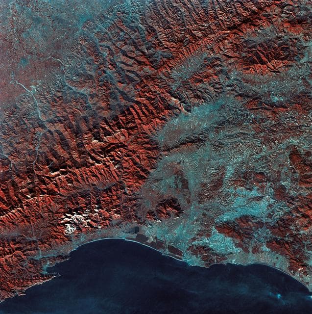 NASA image: View of Florence, Italy area from Skylab