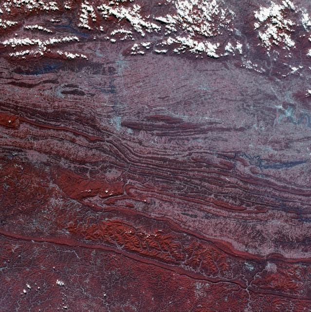 NASA image: View of Virginia, Tennessee, Kentucky border area
