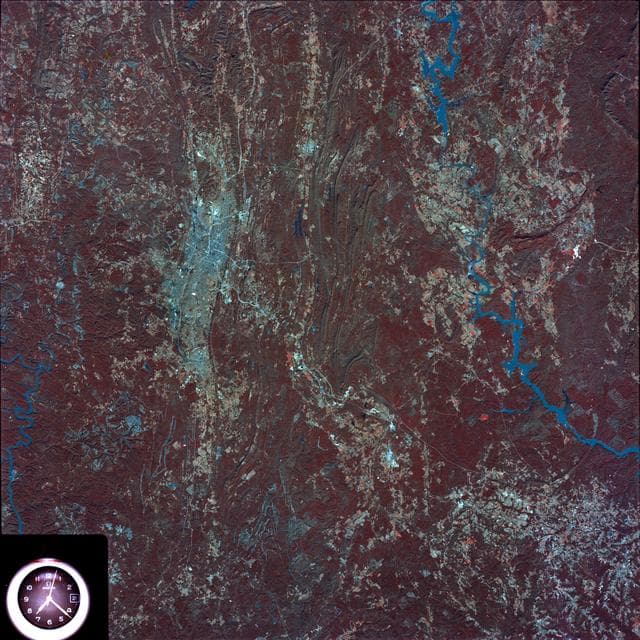 NASA image: Birmingham and central Alabama area seen in Earth Resources Exp. Package
