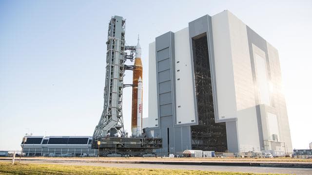NASA image: SLS Rollout from VAB