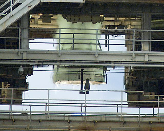 NASA image: SSME test on the A-1 Test Stand