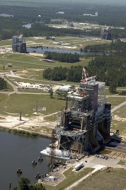 NASA image: Aerial shows Stennis test stands