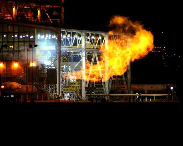 NASA image: Integrated Powerhead Demonstrator engine tested at SSC