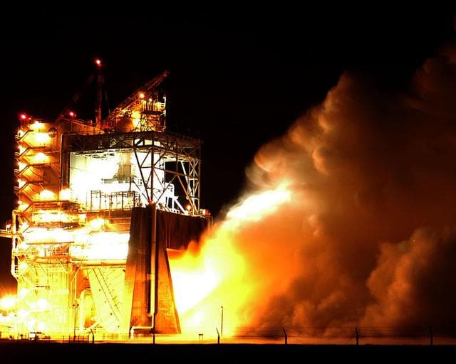 NASA image: 1st SSME test of 2006