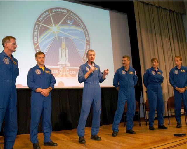 NASA image: STS-115 crew visits SSC