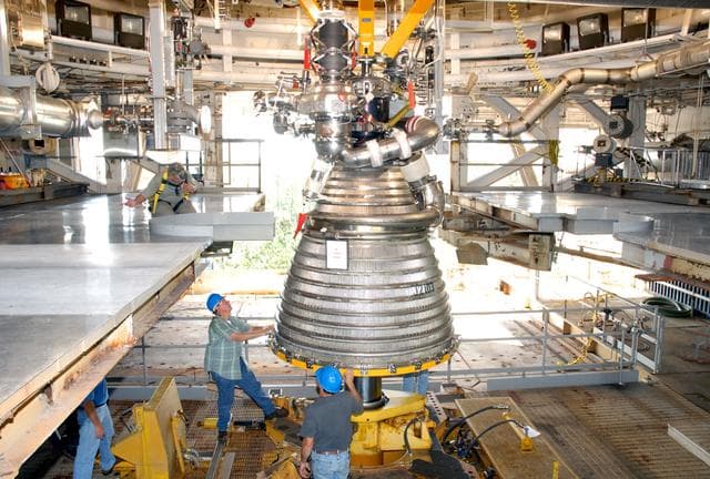 J-2X installation on A-1