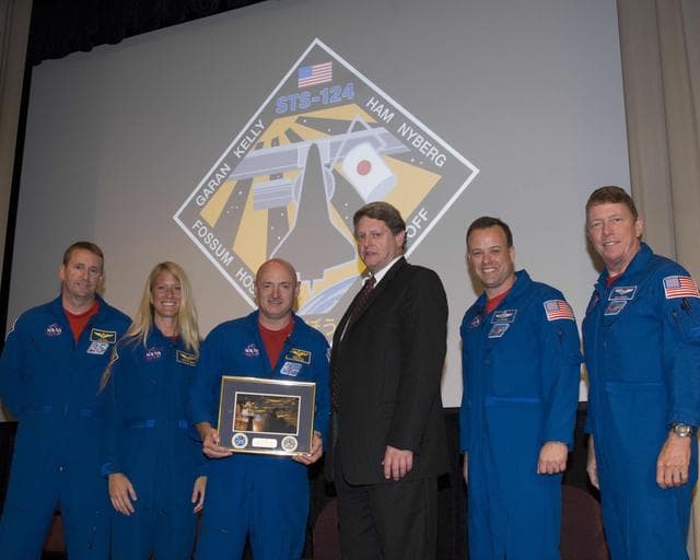 NASA image: STS-124 crew visits Stennis