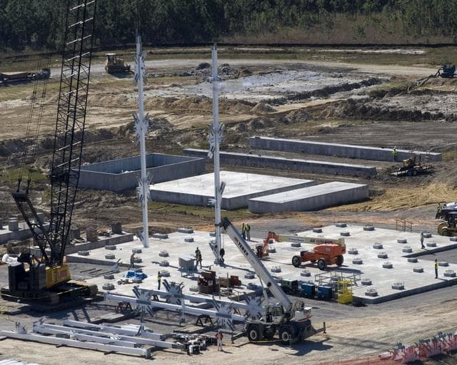 NASA image: Steel erected at A-3 Test Stand