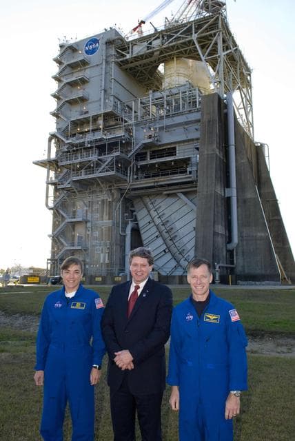 NASA image: STS-126 crew visit