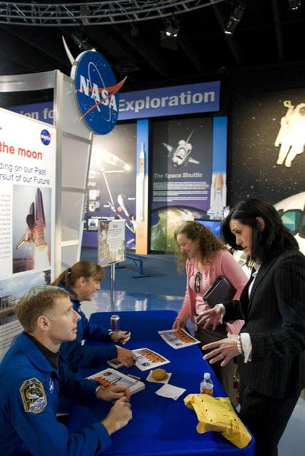 NASA image: STS-126 crew visit