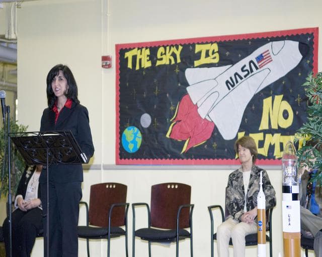NASA image: Supriya Jindal visits school