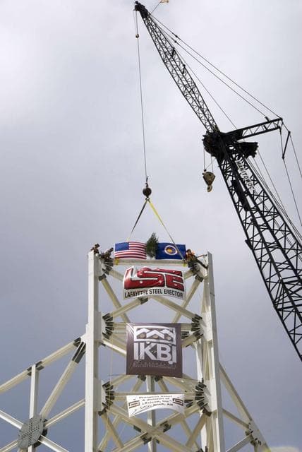 NASA image: A-3 Test Stand Steel Ceremony