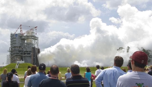 NASA image: Last planned Space Shuttle Main Engine Test