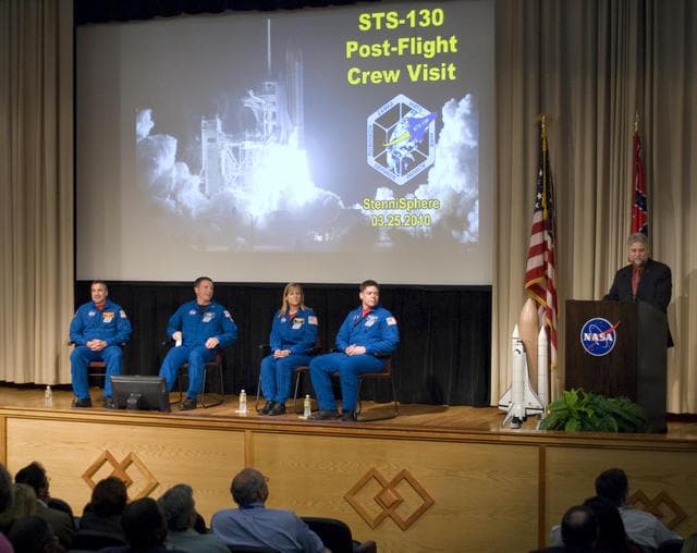 NASA image: STS-130 shuttle crew visits Stennis