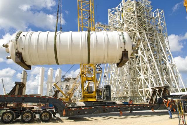 NASA image: A-3 Test Stand construction