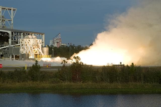 NASA image: AJ26 rocket engine test