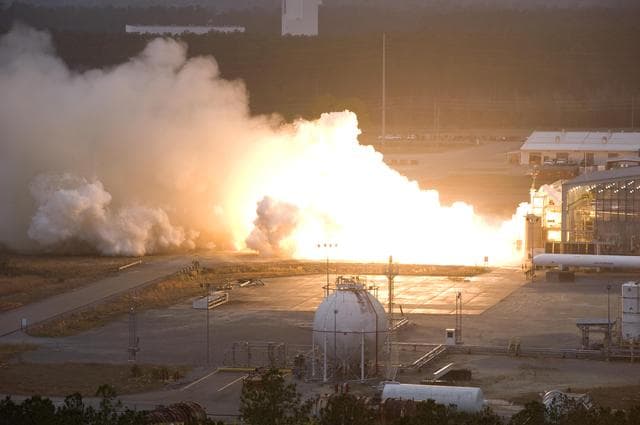 NASA image: AJ26 engine test
