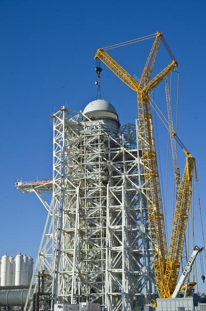 NASA image: A-3 Test Stand tops out