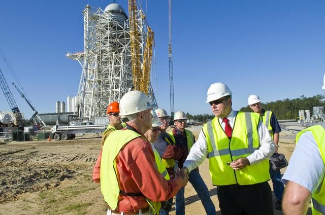 NASA image: A-3 Test Stand tops out