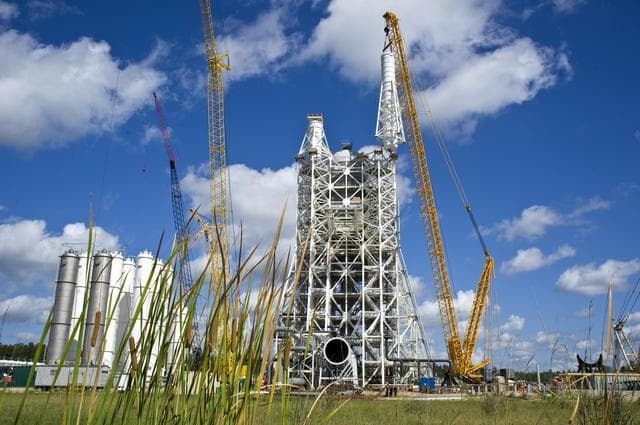 NASA image: LH tank installation