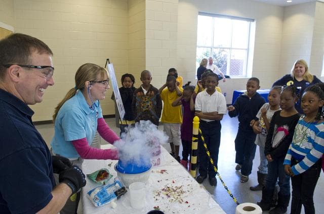 NASA image: School outreach event