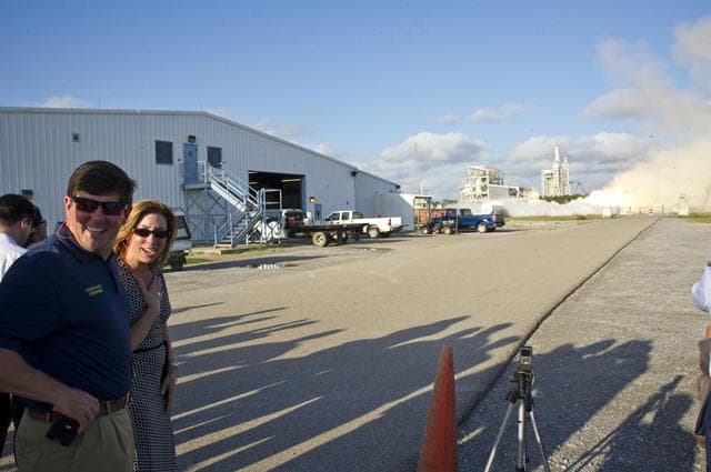 NASA image: AJ26 engine test