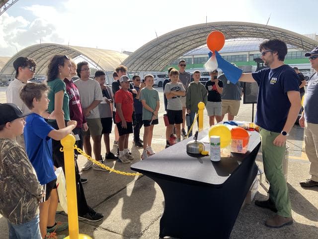 NASA image: NASA Attends Blue Angels Airshow