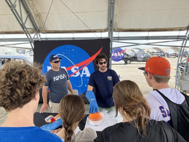 NASA image: NASA Attends Blue Angels Airshow
