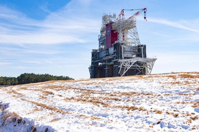 NASA image: NASA Stennis Becomes Winter Wonderland