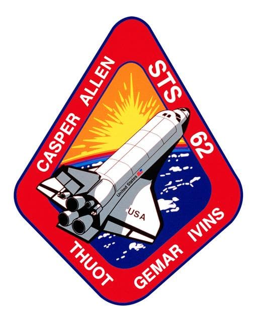 NASA image: STS-62 crew patch