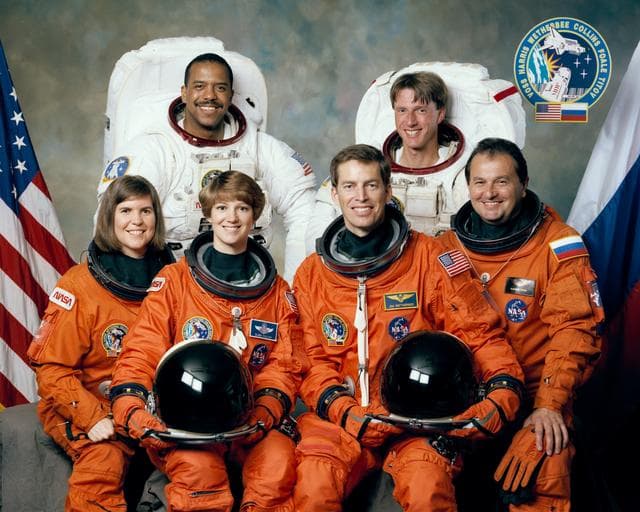 NASA image: STS-63 crew portrait