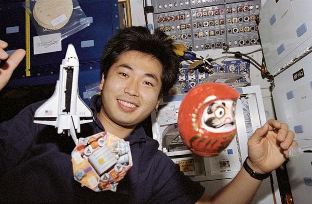 NASA image: Crewmember activity in the shuttle orbiter middeck