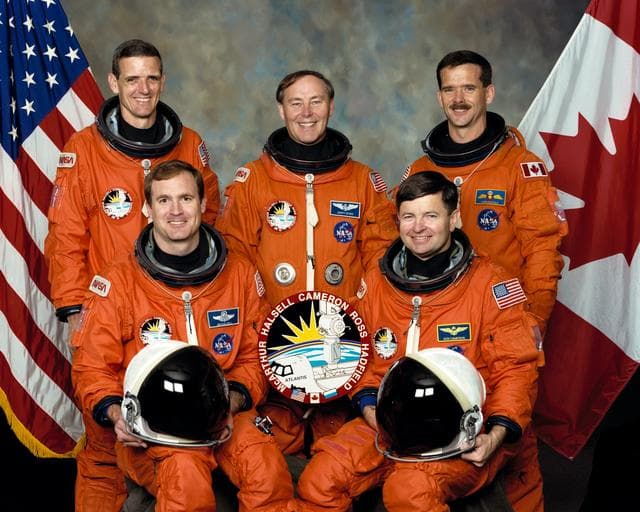 NASA image: STS-74 crew preflight portrait