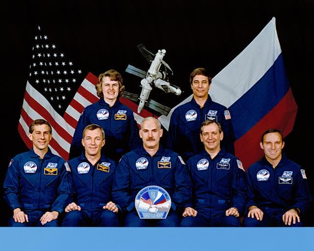NASA image: STS-79 preflight crew portrait