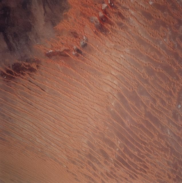 NASA image: Earth observation views of the Sahara Desert taken from OV-105 during STS-99