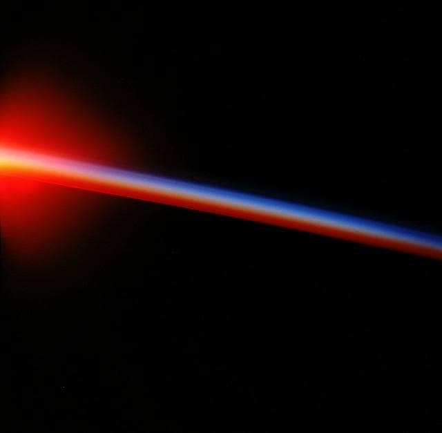 NASA image: Earth observation views of a sunset taken from OV-105 during STS-99