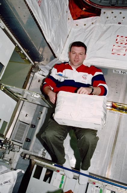 NASA image: Crewmember activity in the ISS