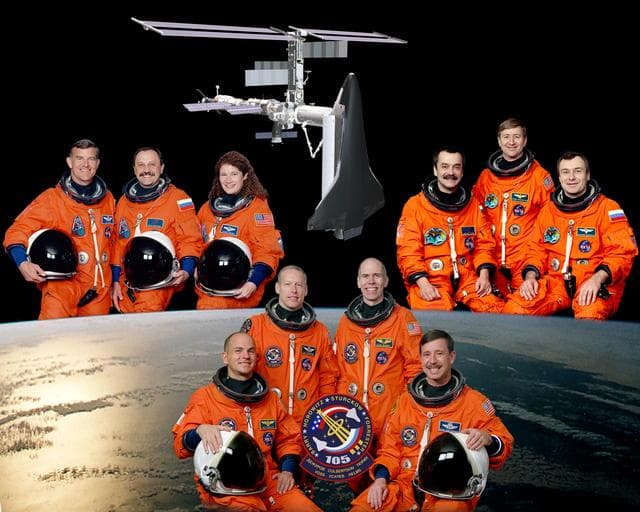 NASA image: STS-105 crew portrait