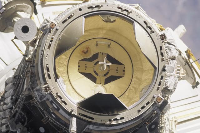 NASA image: View of the forward plane (+XA) of the PMA2