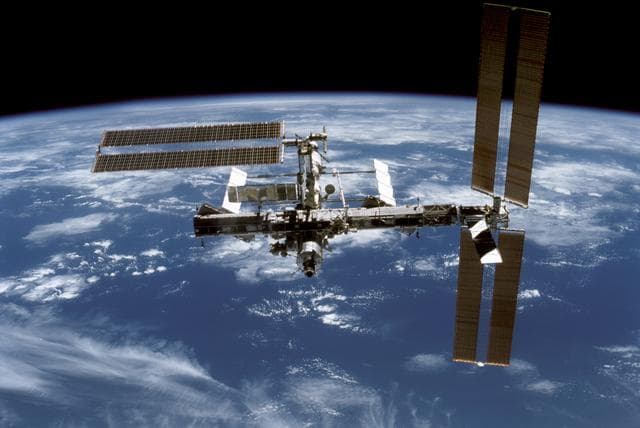 NASA image: View of the ISS taken during undocking of STS-116 Space Shuttle Discovery