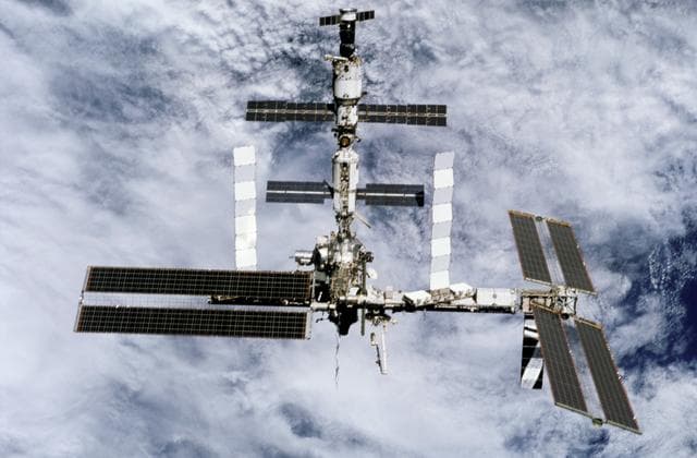 NASA image: View of the ISS taken during undocking of STS-116 Space Shuttle Discovery