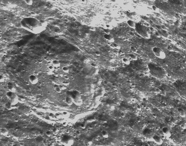 NASA image: Flight Day 6: Orion's Optical Navigation Camera Captures Lunar Surface