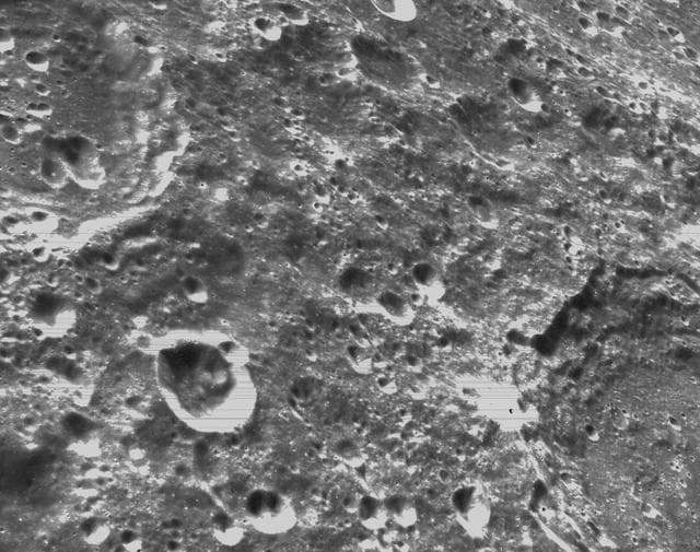 NASA image: Flight Day 6: Orion's Optical Navigation Camera Captures Lunar Surface