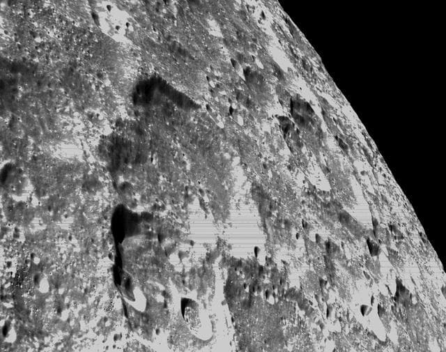 NASA image: Flight Day 6: Orion's Optical Navigation Camera Captures Lunar Surface