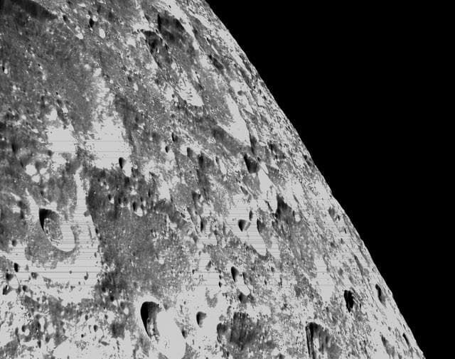 NASA image: Flight Day 6: Orion's Optical Navigation Camera Captures Lunar Surface