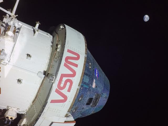 Flight Day 11: Orion Looks Back at Earth